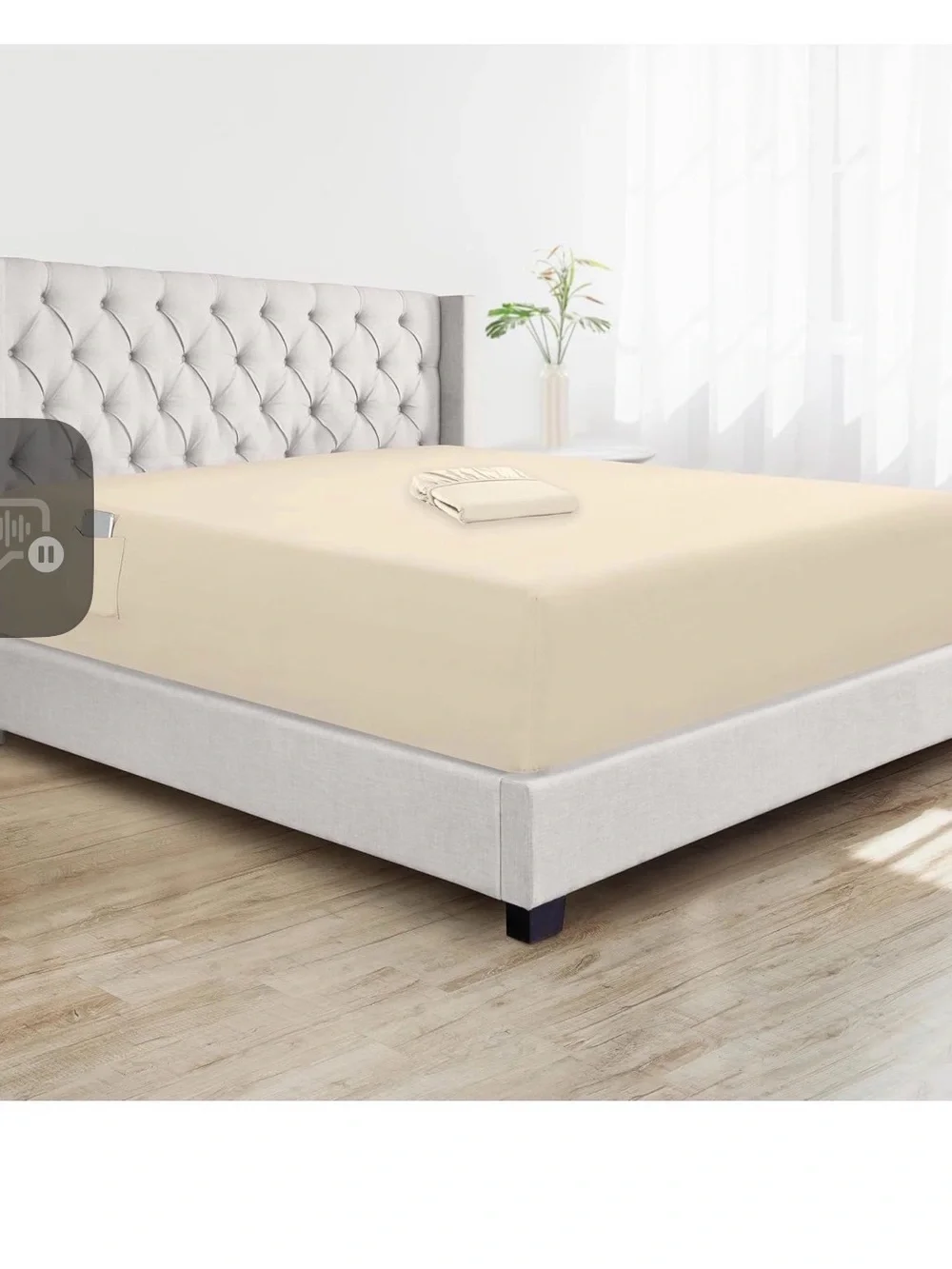 Light Blue Fitted Sheet Set - Soft Mattress Cover